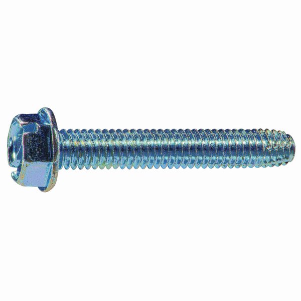 Midwest Fastener Sheet Metal Screw, 5/16"-18 x 2 in, Zinc Plated Steel Hex Head Hex Drive, 6 PK 38413